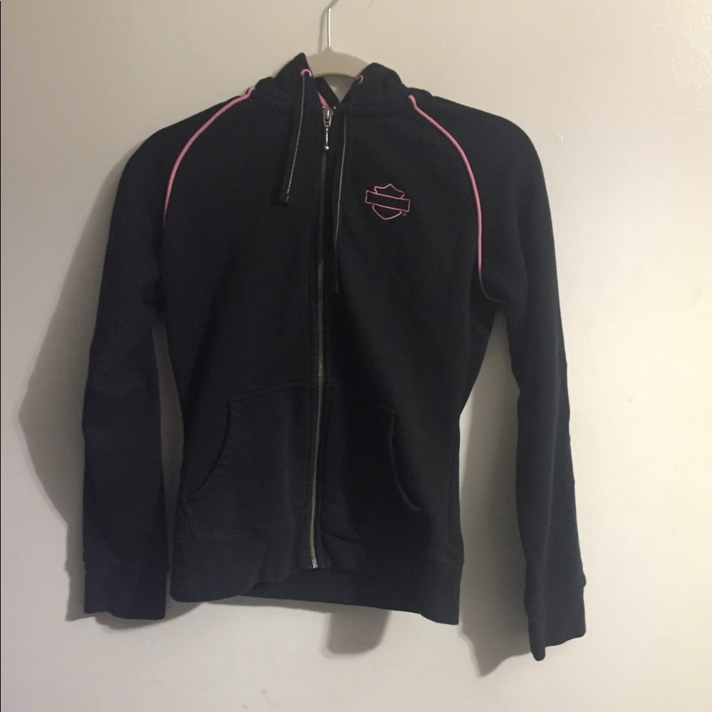 Harley-Davidson black and pink jacket. Small